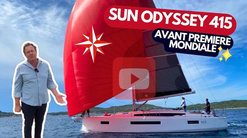 Visite vido avant premire mondiale Sun Odyssey 415 Jeanneau